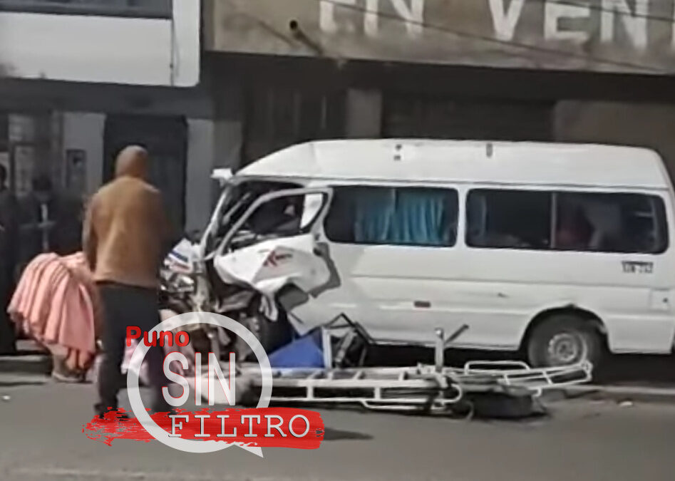 PUNO| CONDUCTOR APARENTEMENTE EBRIO OCASIONÓ TRIPLE CHOQUE EN LA AVENIDA EJÉRCITO