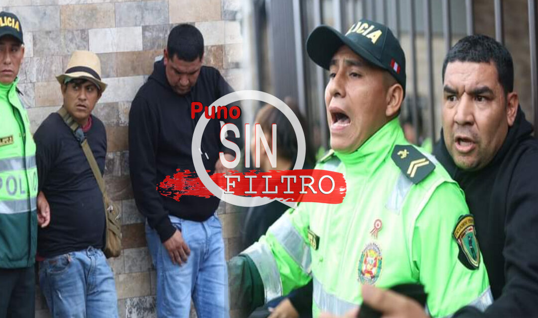 LIMA| «TERNA» SE ESCONDIÓ DETRÁS DE SU COLEGA, TRAS SER SORPRENDIDO POR MANIFESTANTES