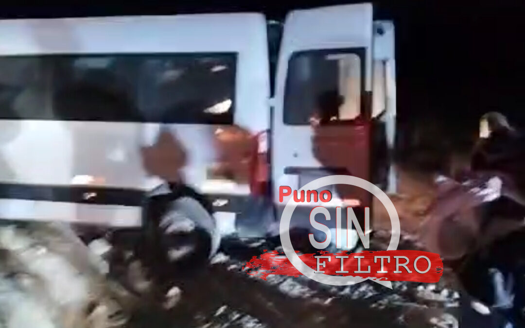 PUNO| VARIOS PASAJEROS HERIDOS TRAS COLISIÓN DE DOS VEHÍCULOS EN LA CARRETERA PUNO – AREQUIPA