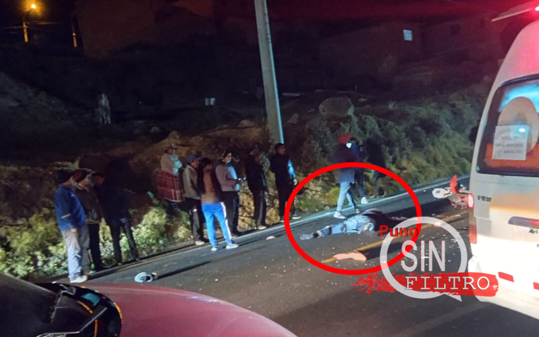 POMATA| MOTOCICLISTA PERECIÓ Y OTRO RESULTÓ GRAVE, TRAS SER EMBESTIDOS POR COMBI DE PASAJEROS