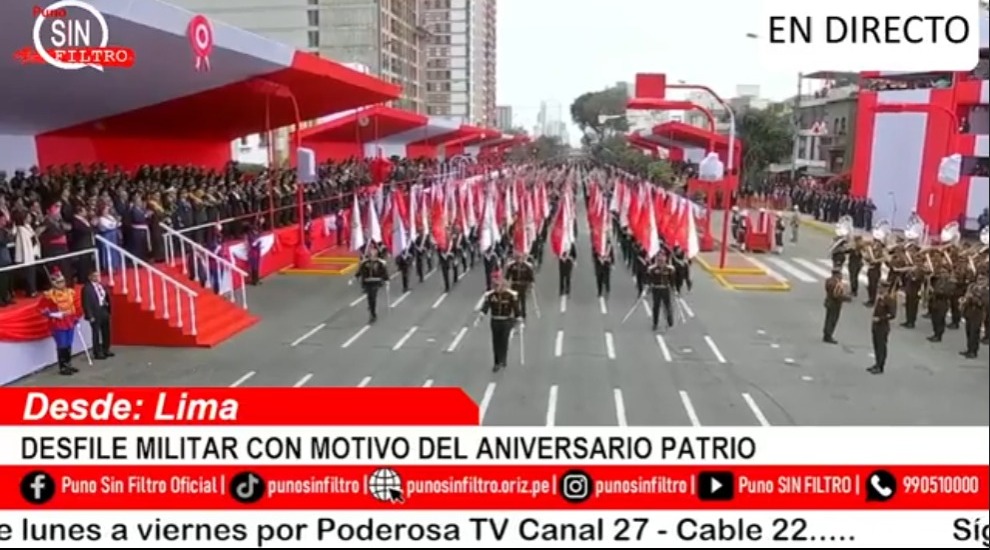 VIDEO| Desde Lima. Desfile militar por el CCIII aniversario de la Independencia del Perú