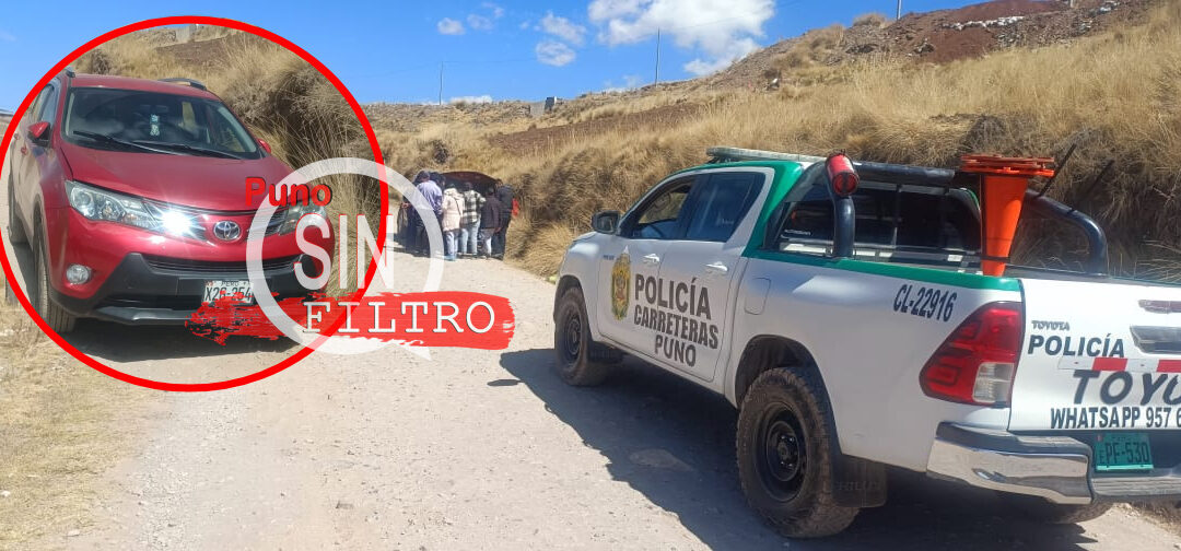 PUNO| «POLCAR» ENCONTRÓ CAMIONETA, QUE FUE REPORTADA COMO ROBADA ESTA MADRUGADA EN JAYLLIHUAYA