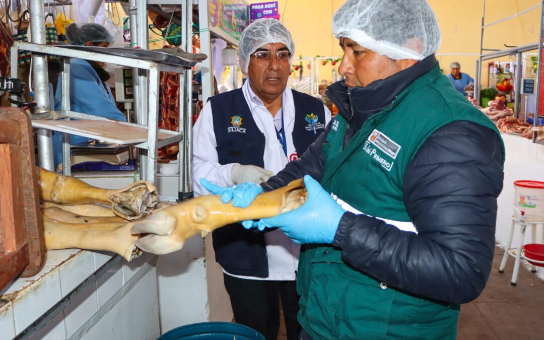 JULIACA: DECOMISAN VÍSCERAS Y MENUDENCIA MALOGRADAS EN EL MERCADO “PEDRO VILCAPAZA”