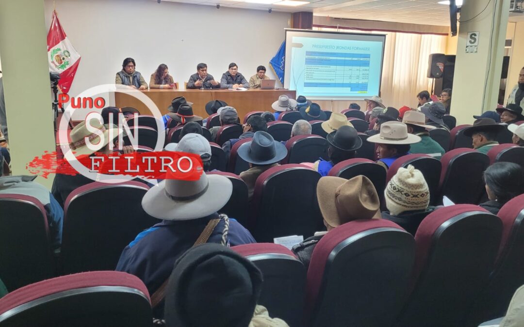 PUNO| RONDEROS PIDEN AL GOBERNADOR REGIONAL, RICHARD HANCCO, AMPLIACIÓN DE PRESUPUESTO Y EJECUCIÓN DEL PROYECTO RONDAS CAMPESINAS