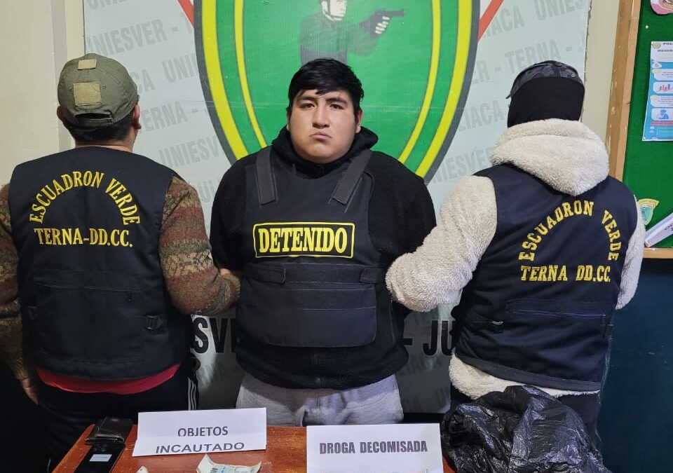 PNP CAPTURÓ A MOTOTAXISTA POR TRAFICO DE DROGAS