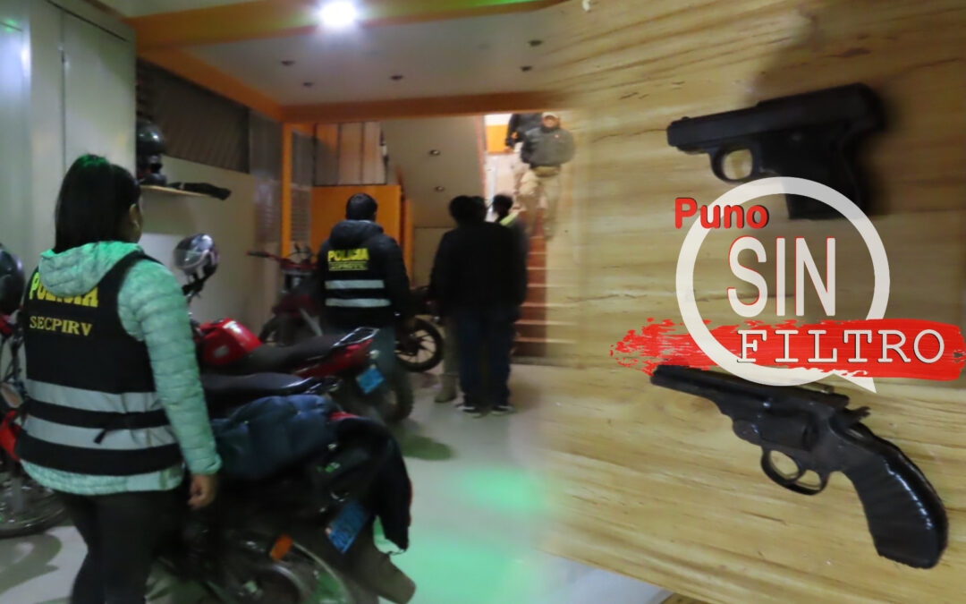 JULIACA| DURANTE OPERATIVO, PNP INTERVINIERON A EXTRANJEROS E INCAUTAN ARMAS DE FUEGO