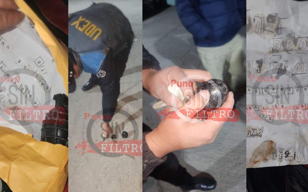 DEJAN GRANADA Y UNA NOTA EXTORSIVA AL INTERIOR DEL VEHÍCULO DEL JEFE DEL 105
