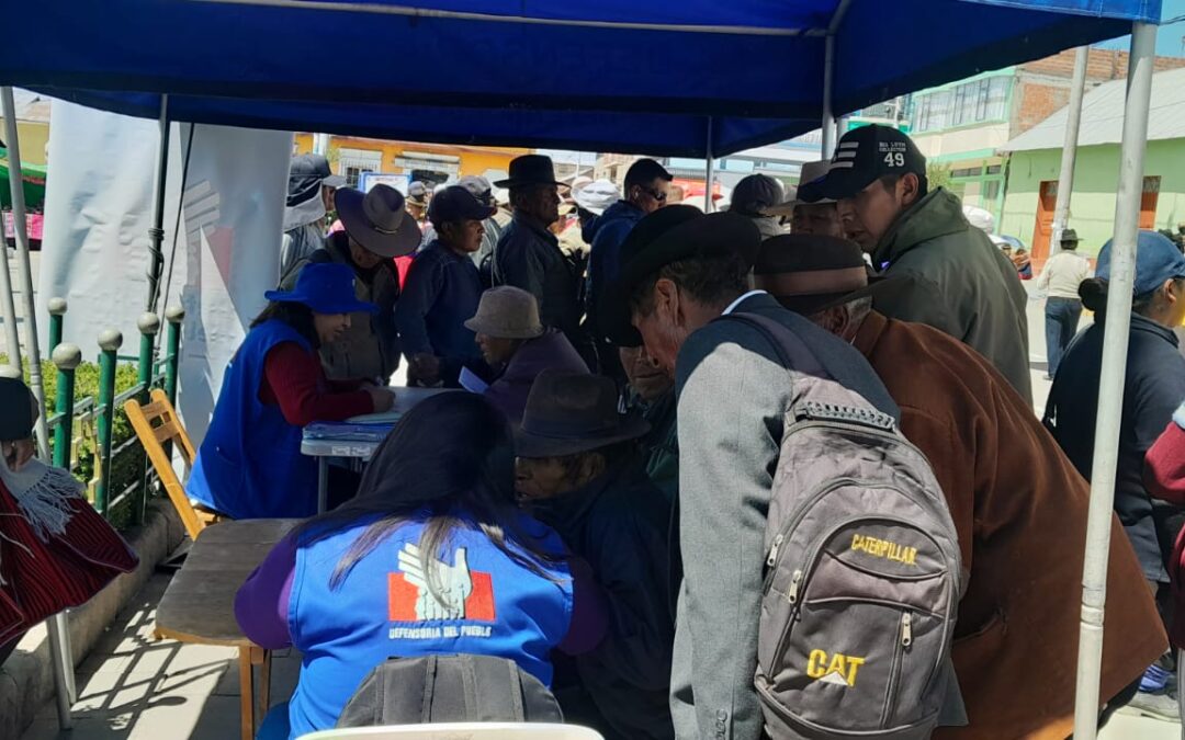 CONFLICTOS POR TIERRAS FUE LA QUEJA MAS RECURRENTE DURANTE ATENCIÓN ITINERANTE DE LA DEFENSORÍA DEL PUEBLO EN ÁCORA