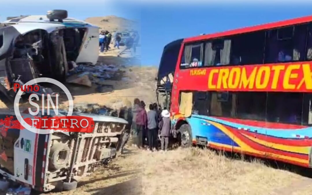 AZÁNGARO| A CUATRO SE INCREMENTA EL NÚMERO DE FALLECIDOS DEL CHOQUE ENTRE BUS Y MINIVAN EN EL TRAMO DE LA CARRETERA AZÁNGARO – JULIACA