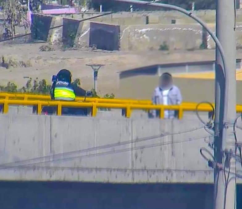 JOVEN INTENTÓ SUICIDARSE DESDE EL BYPASS DEL ÓVALO CUSCO