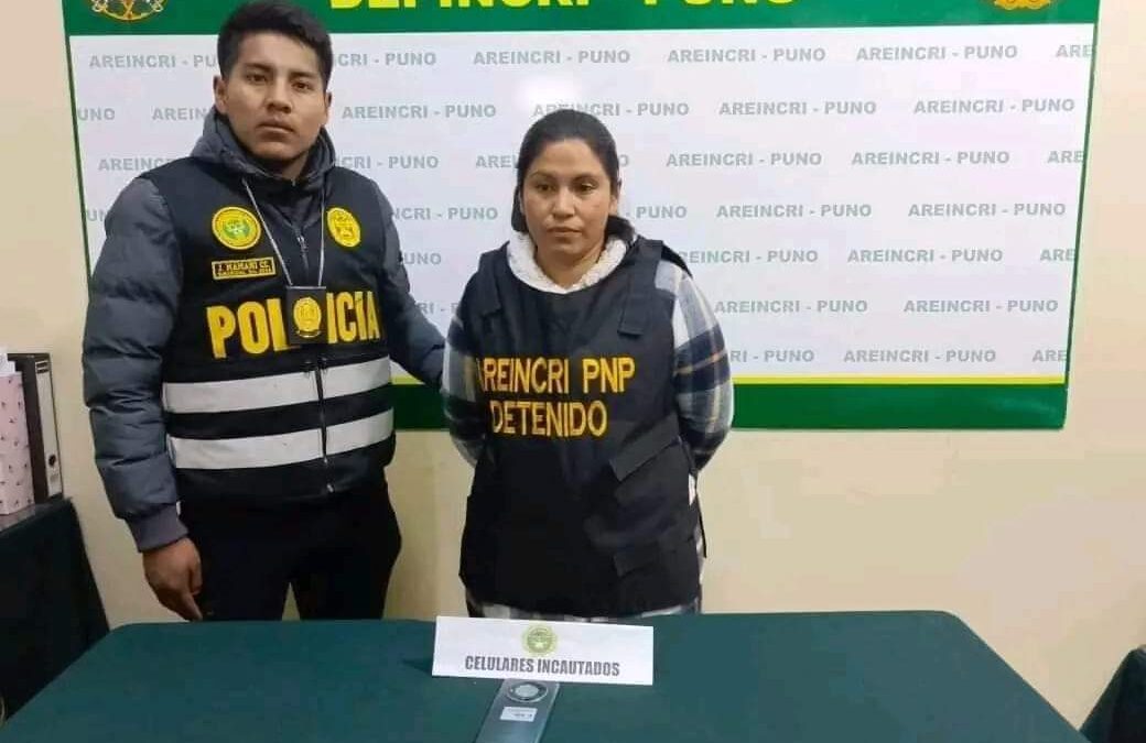 PUNO| INTERVIENEN A MUJER POR EL DELITO DE RECEPTACIÓN