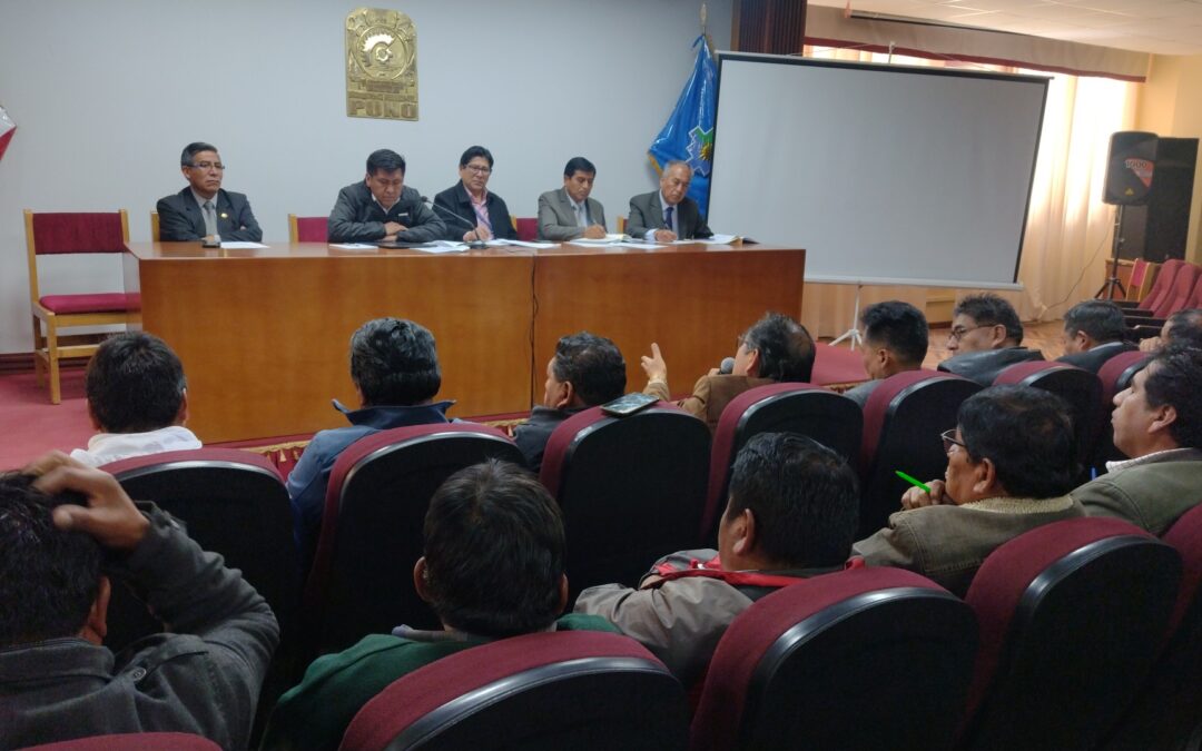 SIDESP PLANTEA AL GOBERNADOR REGIONAL, LA CREACIÓN DE LA UNIDAD EJECUTORA EN PUNO