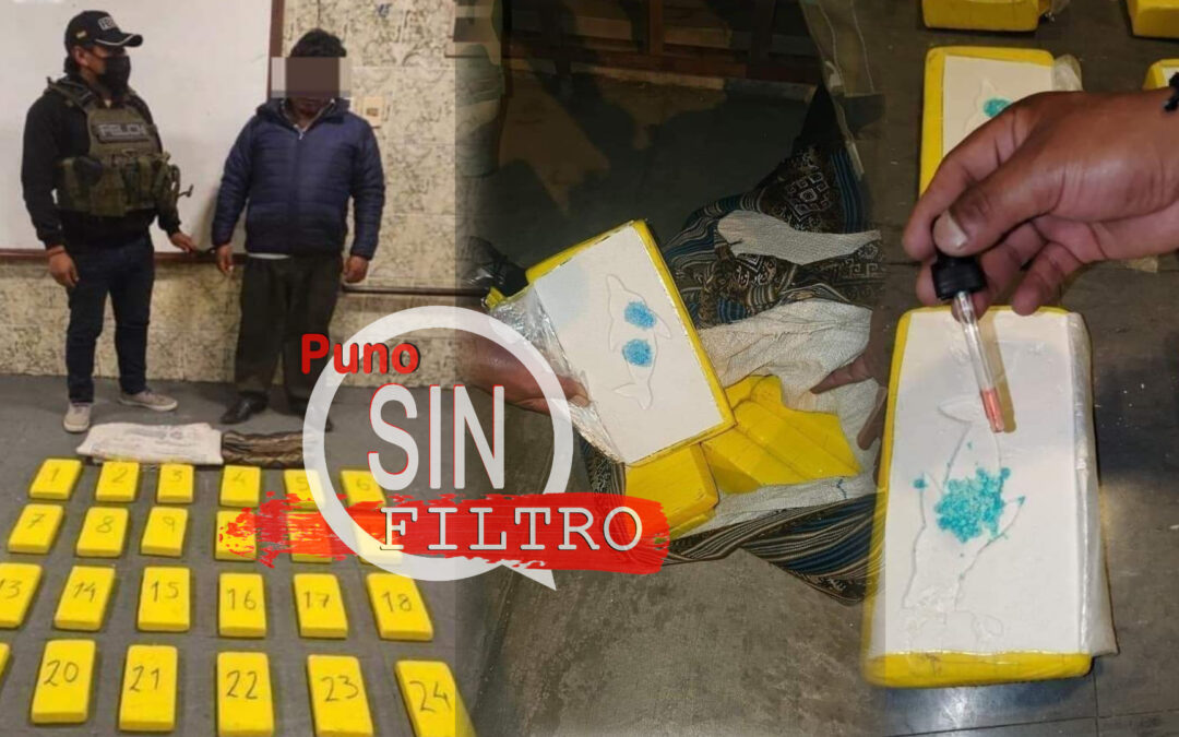 PERUANO ES CAPTURADO TRANSPORTANDO DROGA EN EL ALTO – LA PAZ