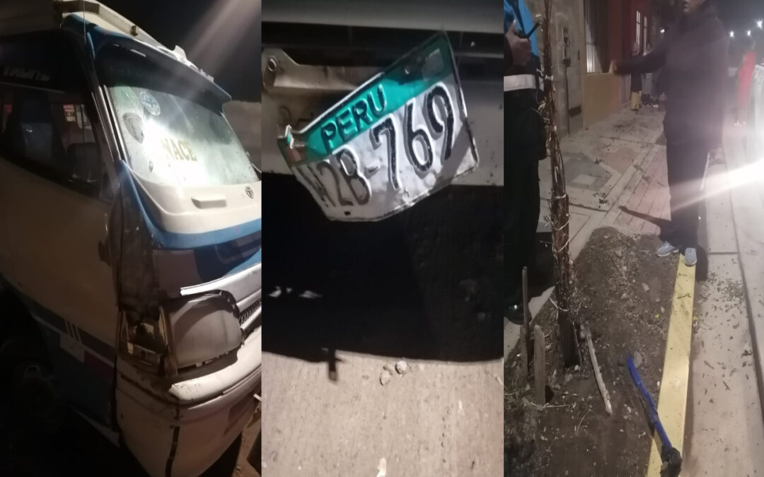 COMBI SE EMPOTRÓ CONTRA VIVIENDA. PRESUMEN QUE CONDUCTOR ESTARÍA BAJO LOS EFECTOS DEL ALCOHOL